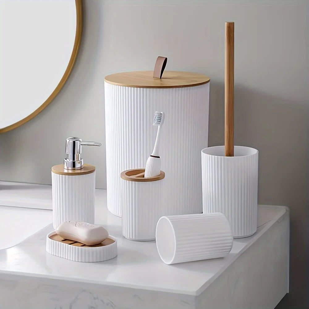 6 Pcs Bathroom Accessory Set