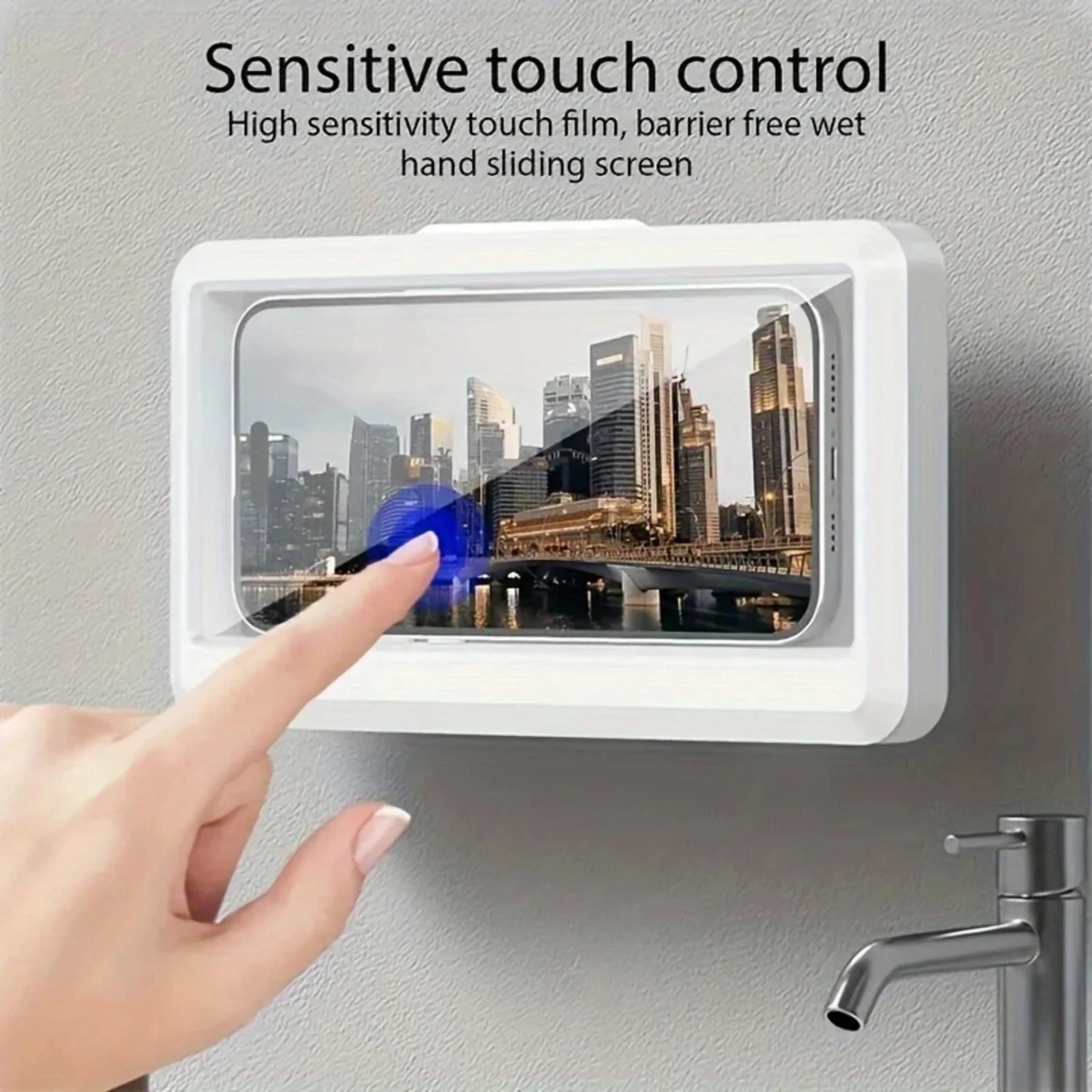 Fixed Universal Waterproof and Anti-fog Mobile Phone Case for wall