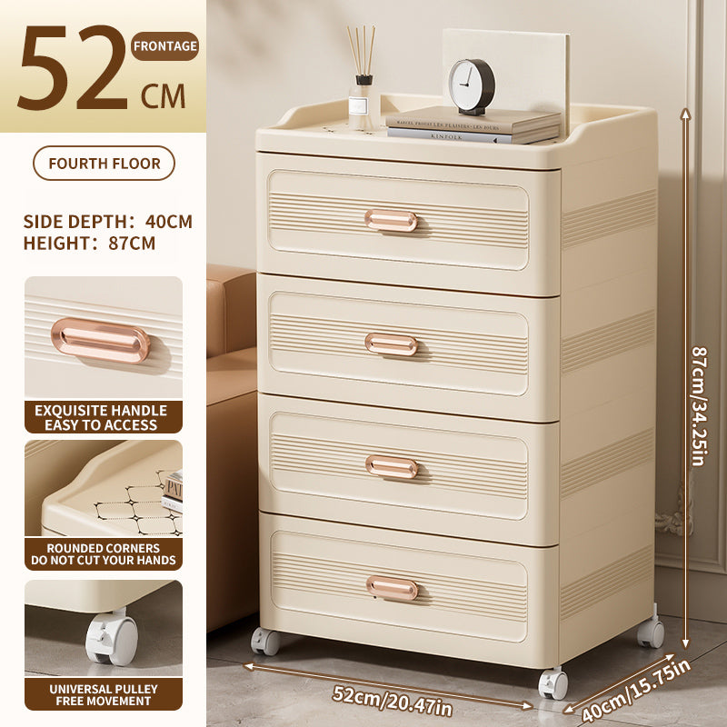 Light Luxury Drawer Cabinet 52 Sides Wide 3-4 Layers