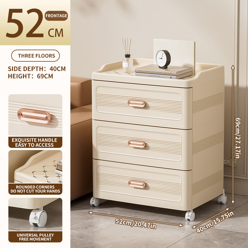 Light Luxury Drawer Cabinet 52 Sides Wide 3-4 Layers