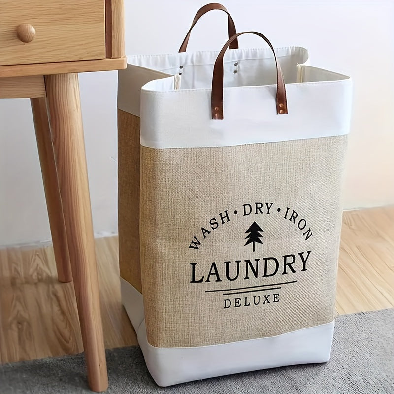 Large-capacity Foldable Woven Laundry Basket