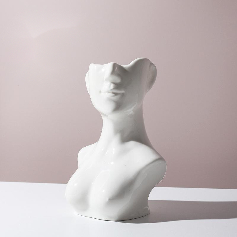Human Body Shaped Ceramic Vase