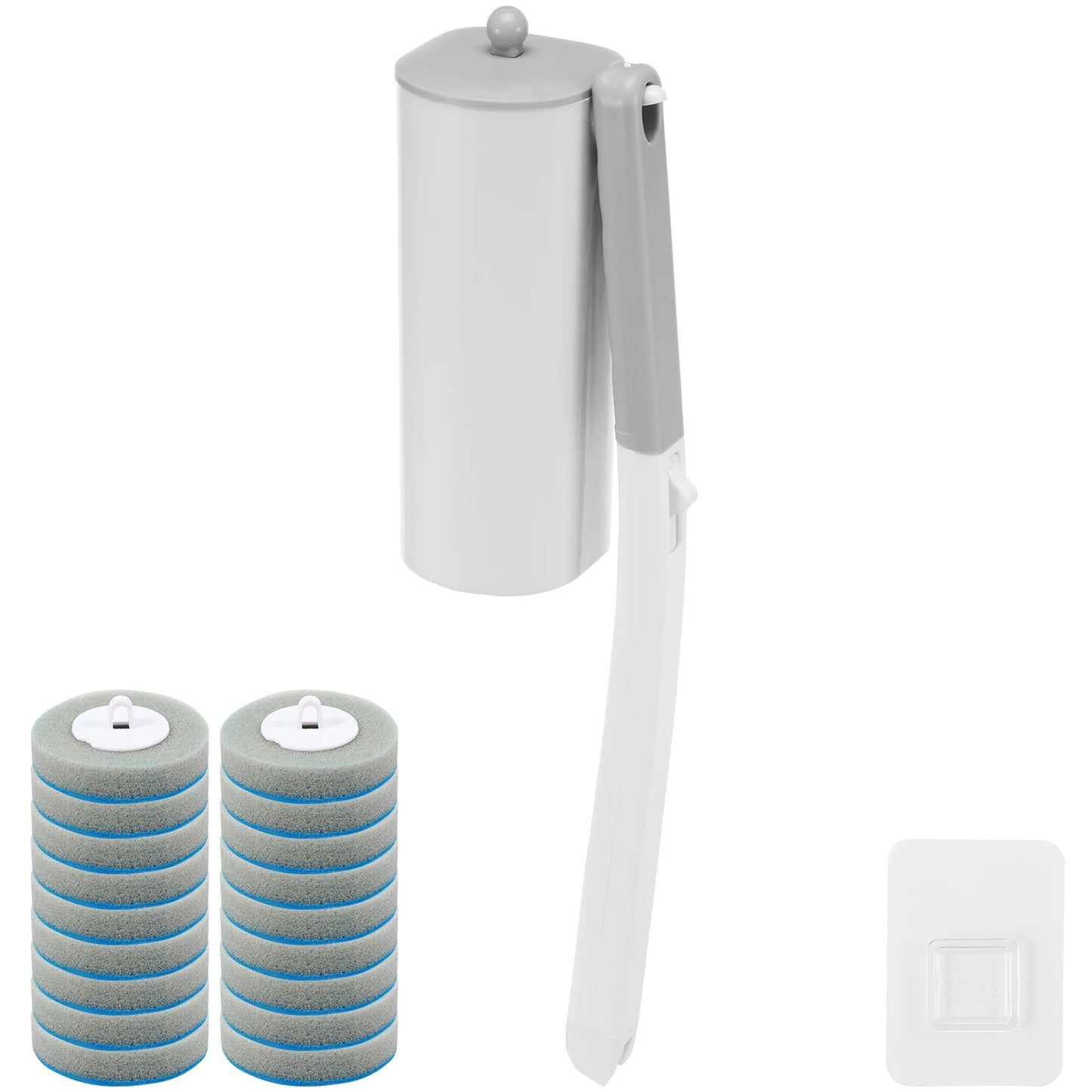 18/24Pcs New Disposable Toilet Brush Clean Tool Bathroom Cleaning Sponge Brush With Replacement Head Cleaning Kit Wc Accessories