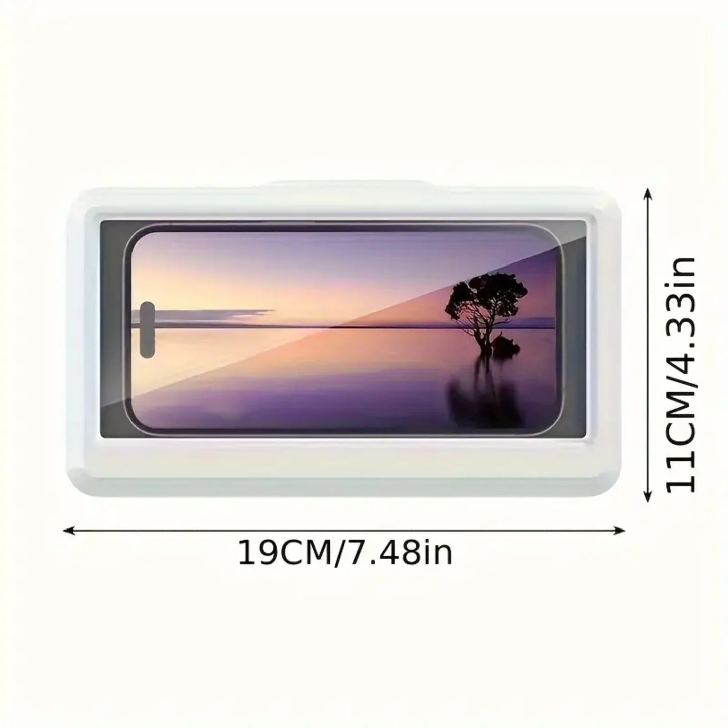 Fixed Universal Waterproof and Anti-fog Mobile Phone Case for wall