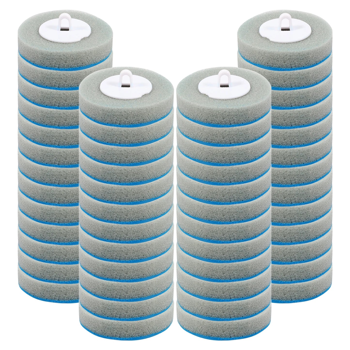 18/24Pcs New Disposable Toilet Brush Clean Tool Bathroom Cleaning Sponge Brush With Replacement Head Cleaning Kit Wc Accessories