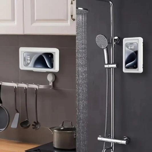 Fixed Universal Waterproof and Anti-fog Mobile Phone Case for wall