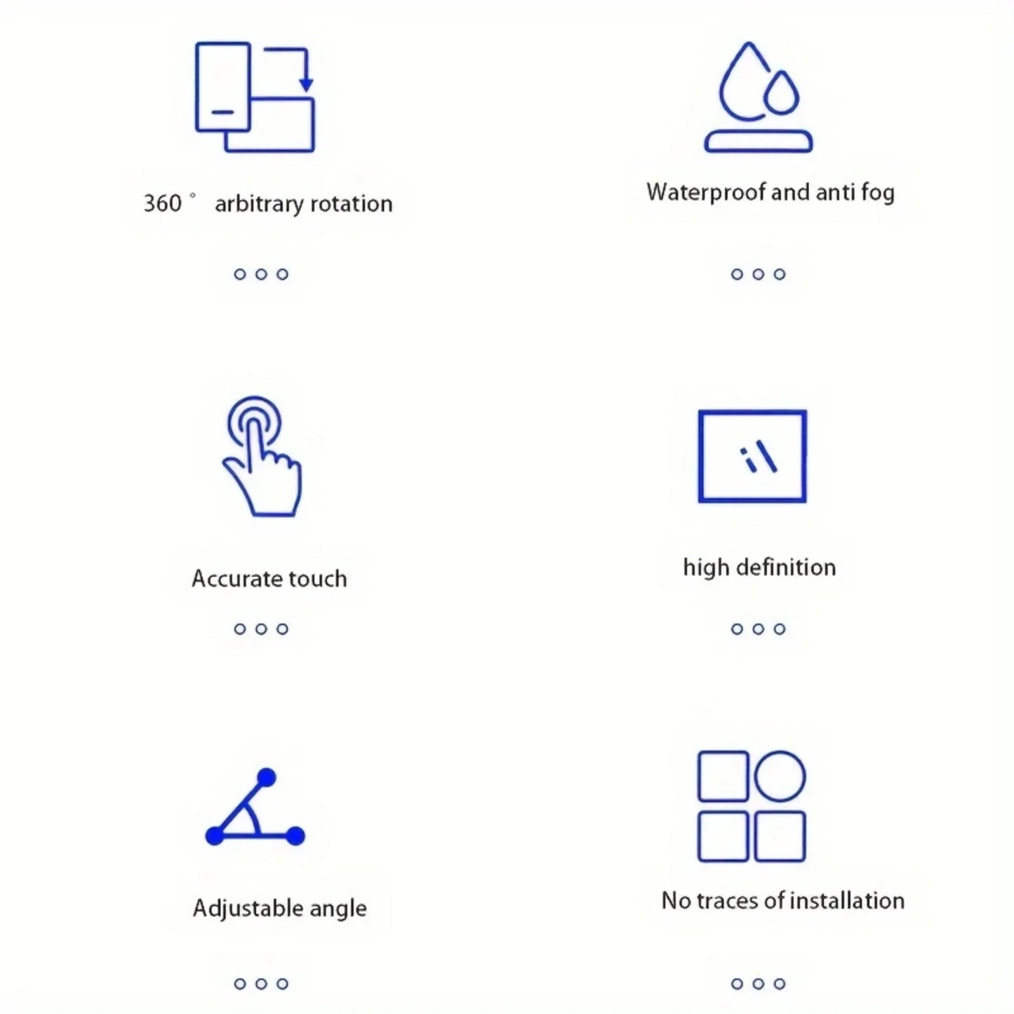 Fixed Universal Waterproof and Anti-fog Mobile Phone Case for wall