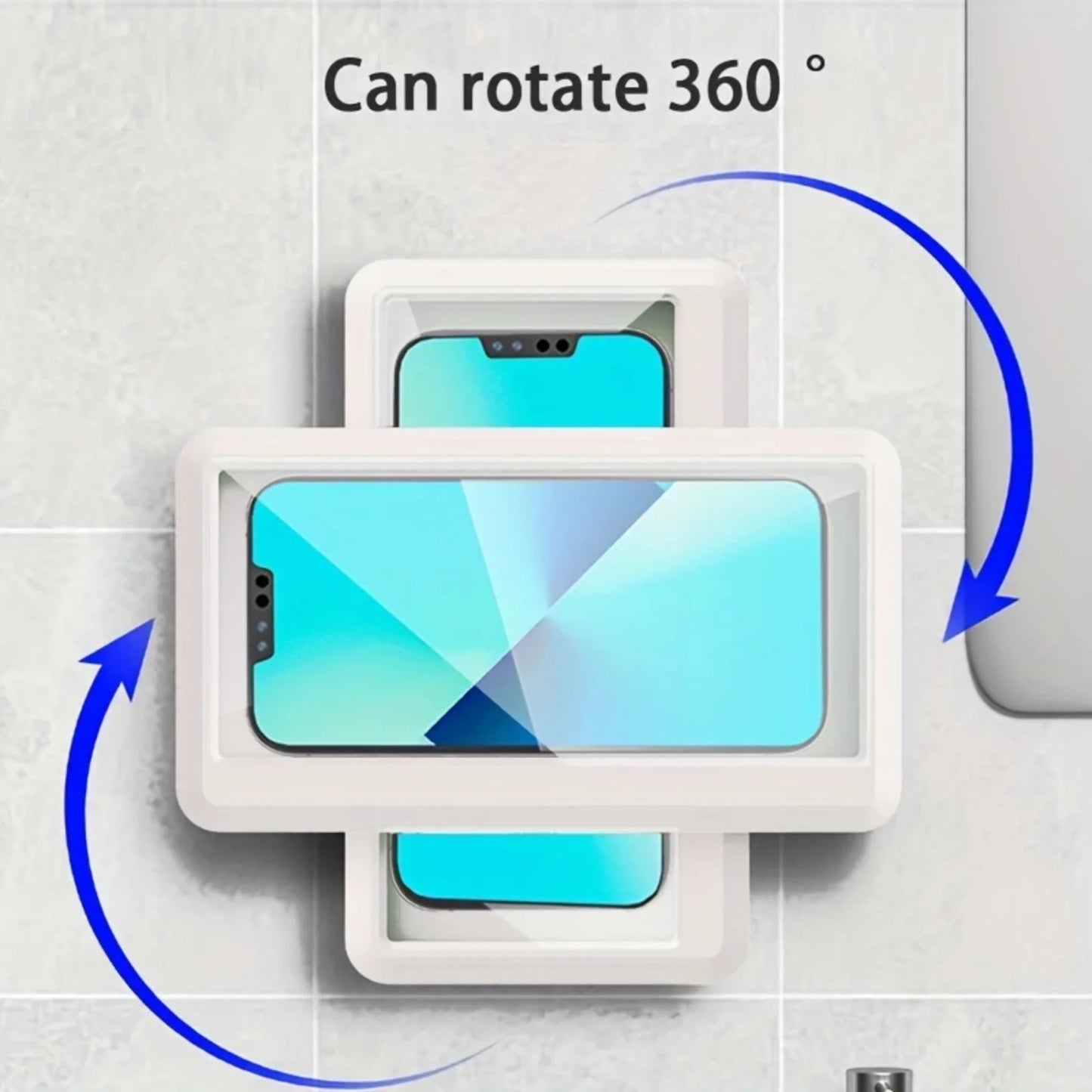 Fixed Universal Waterproof and Anti-fog Mobile Phone Case for wall