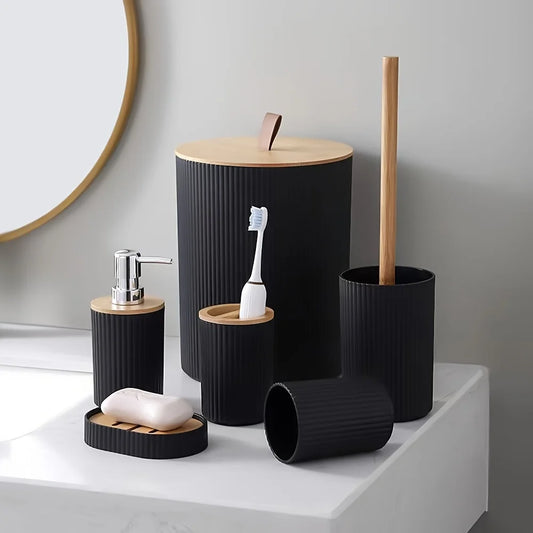 6 Pcs Bathroom Accessory Set