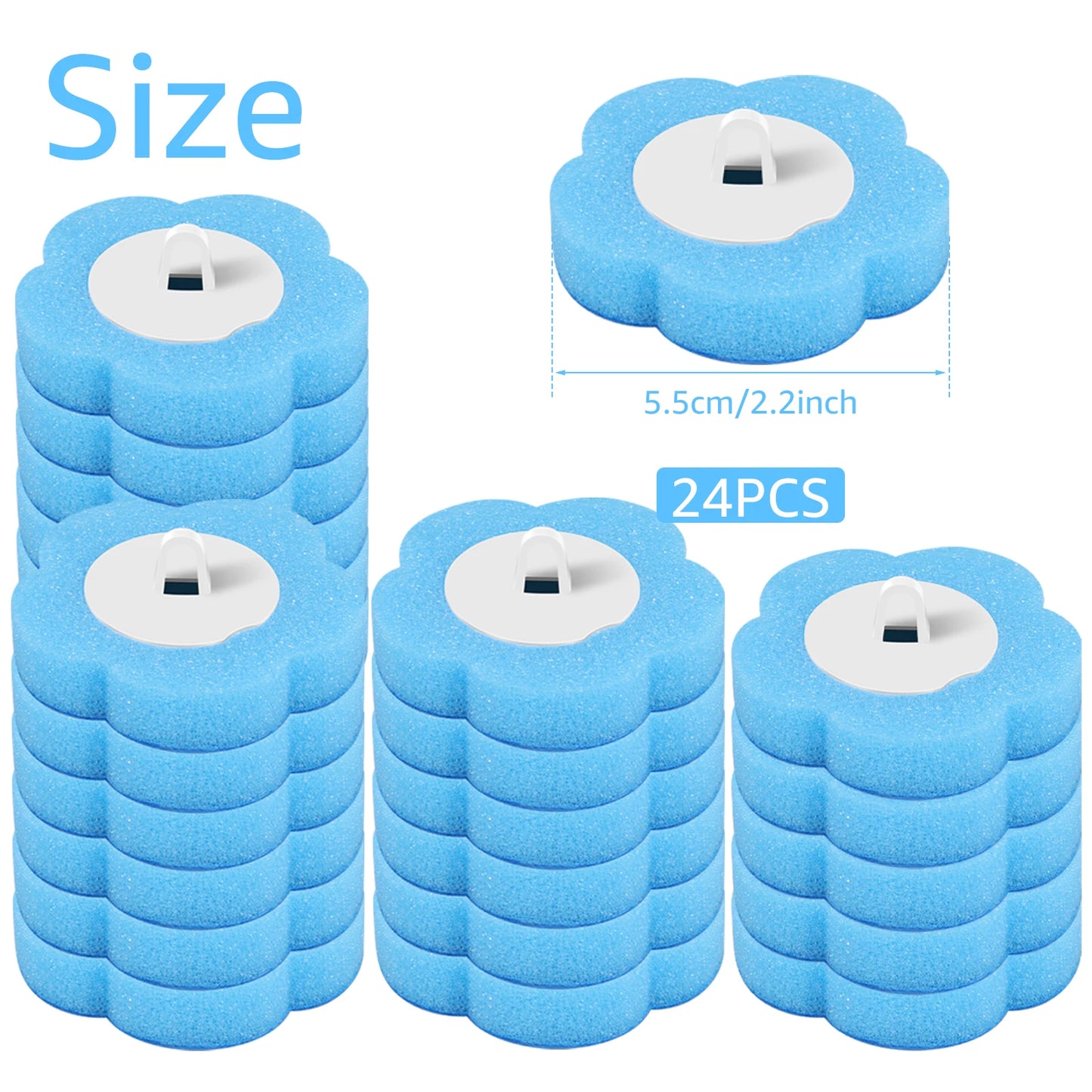 18/24Pcs New Disposable Toilet Brush Clean Tool Bathroom Cleaning Sponge Brush With Replacement Head Cleaning Kit Wc Accessories