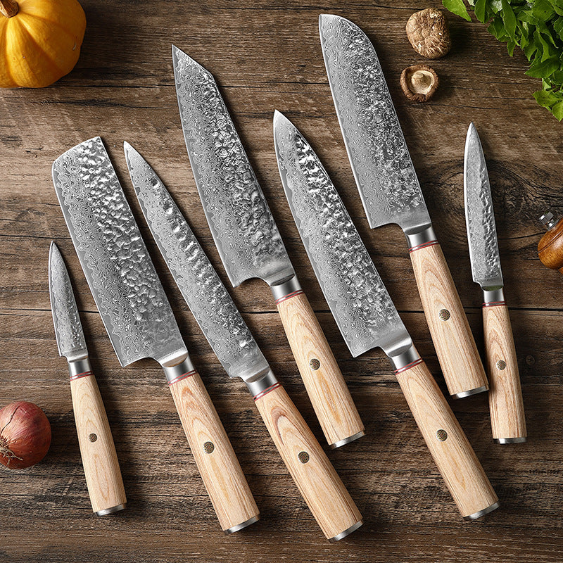 Damascus Luxury Steel Hand Kitchen Knife's
