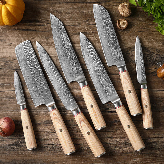 Damascus Luxury Steel Hand Kitchen Knife's
